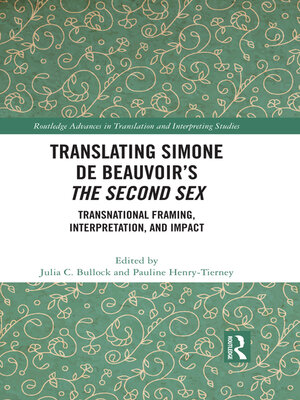 cover image of Translating Simone de Beauvoir's the Second Sex